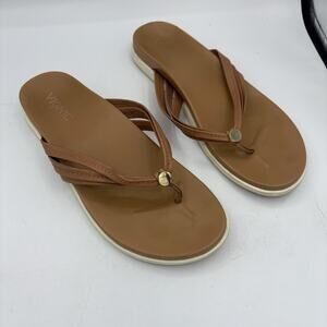 Vionic Sandals Womens Size 9 M Palm Catalina Thong Flip Flop‎ Tan Brown